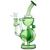 (RECYCLER) 9.5" BIOSPHERE COLOR TUBING - GREEN