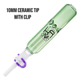 (NECTAR STRAW) KRAVE COLOR 10mm CERAMIC TIP - LIGHT GREEN