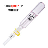 (NECTAR STRAW) KRAVE COLOR 10mm QUARTZ TIP - CLEAR PINK