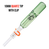 (NECTAR STRAW) KRAVE COLOR 10mm QUARTZ TIP - LIGHT GREEN
