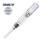 (NECTAR STRAW) KRAVE COLOR SCREW CERAMIC TIP - CLEAR PINK