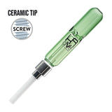 (NECTAR STRAW) KRAVE COLOR SCREW CERAMIC TIP - LIGHT GREEN