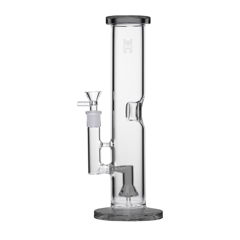 (WATER PIPE) 12" HUMAN GRADE TUBE - SMOKE