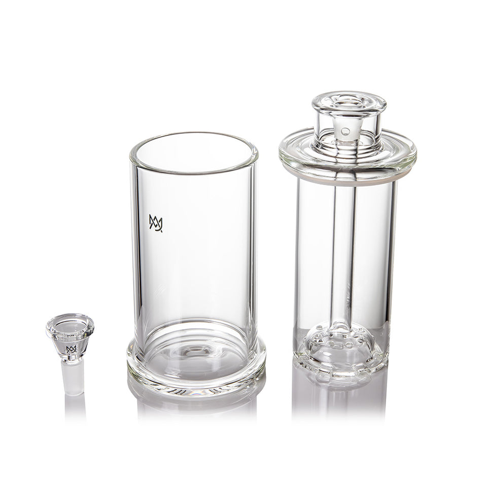(WATER PIPE) MJ ARSENAL PISTON GRAVITY BONG - CLEAR