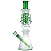 (WATER PIPE) 13" TRIPLE COIL FREEZABLE - GREEN