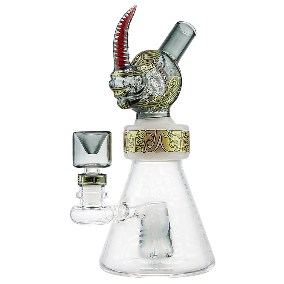 (RIG) 8" RHINO GOLD DECAL - GREY