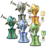 (RIG) 6.5" COLOR TUBING GOLD DECAL FISH - TEAL