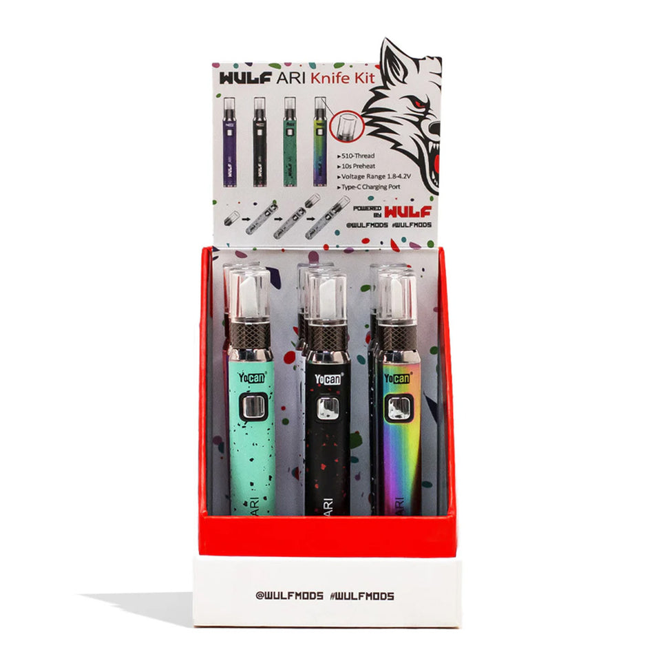 (BATTERY) WULF ARI HOT KNIFE KIT 9CT - ASSORTED COLOR