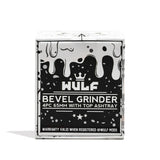 (GRINDER) WULF BEVEL 4PC 65mm TOP ASHTRAY - WHITE BLACK SPLATTER