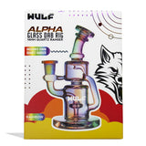 (WATER PIPE) WULF GLASS DAB RIG "ALPHA" - FULL COLOR