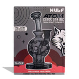 (WATER PIPE) WULF GLASS "ATOM" - SMOKE