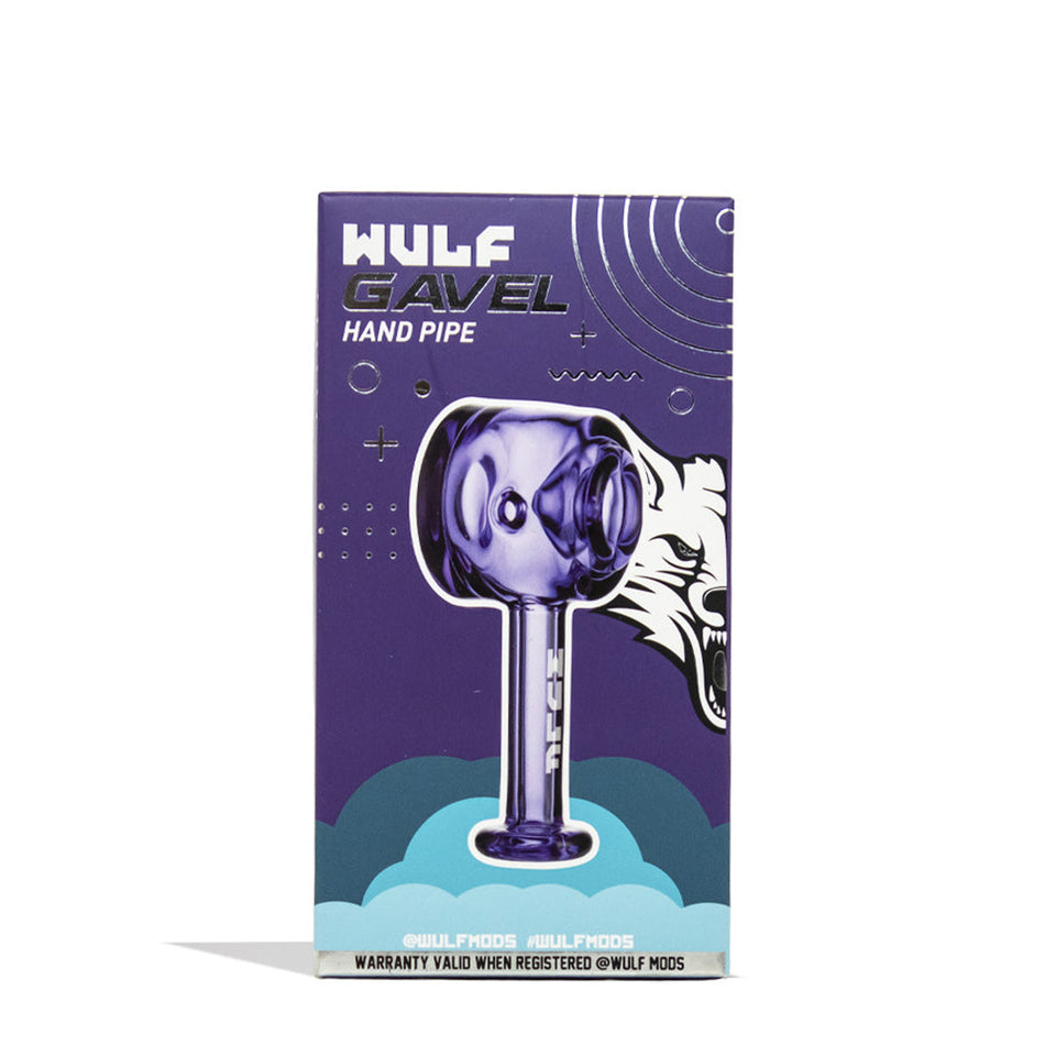 WULF GLASS GAVEL HAND PIPE - PURPLE