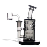(WATER PIPE) WULF GLASS DAB RIG "SHIFT" - SMOKE
