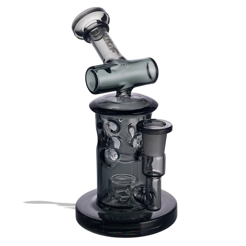 (WATER PIPE) WULF GLASS "TYDE" - SMOKE