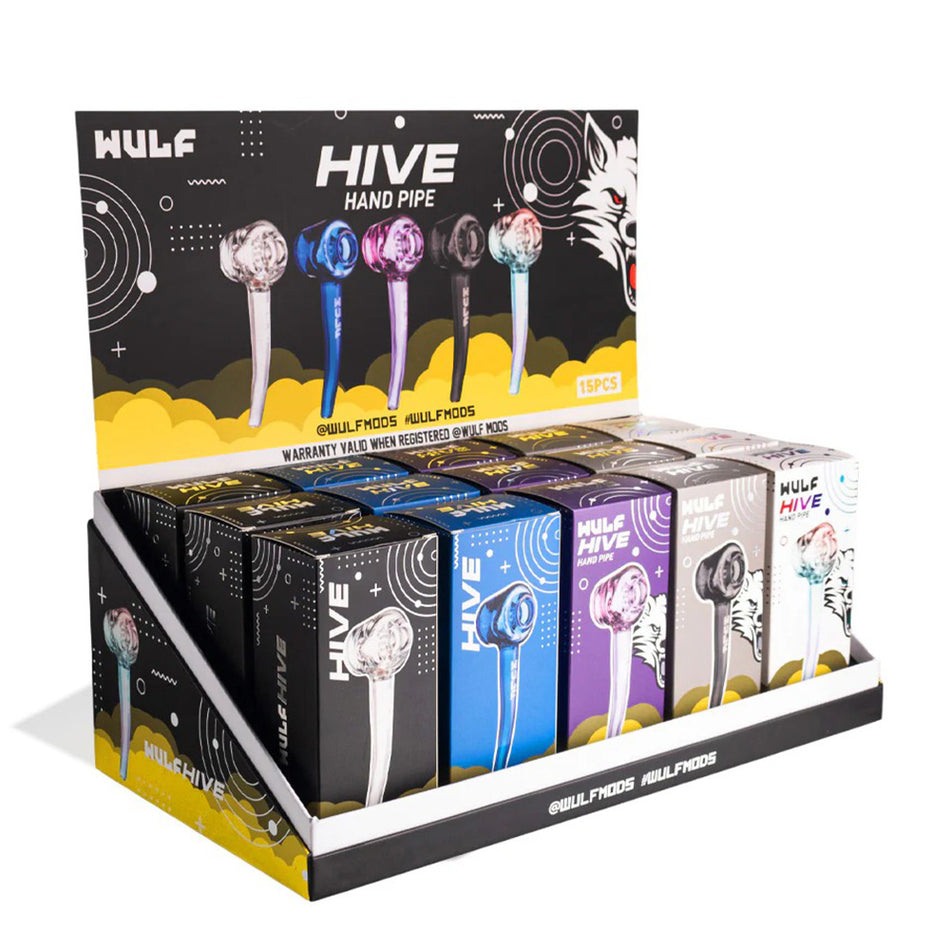 WULF GLASS HIVE HAND PIPE