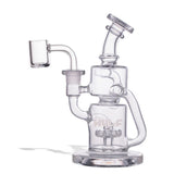 (WATER PIPE) WULF GLASS DAB RIG "ALPHA" - CLEAR