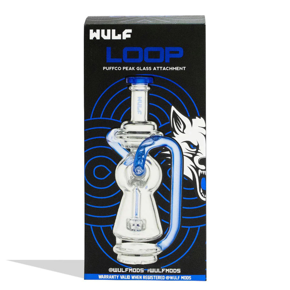 (PUFFCO) WULF GLASS PUFFCO PEAK TOP "LOOP" - BLUE