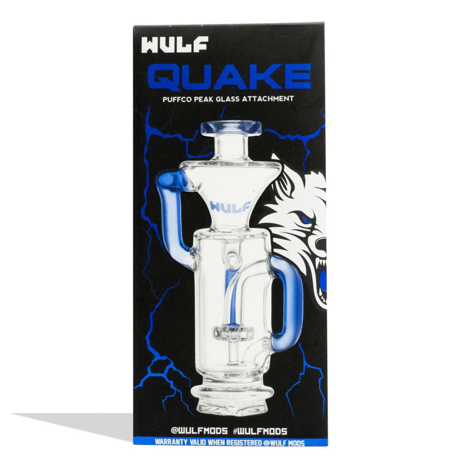 (PUFFCO) WULF GLASS PUFFCO PEAK TOP "QUAKE" - BLUE