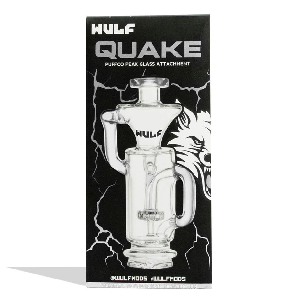 (PUFFCO) WULF GLASS PUFFCO PEAK TOP "QUAKE" - CLEAR
