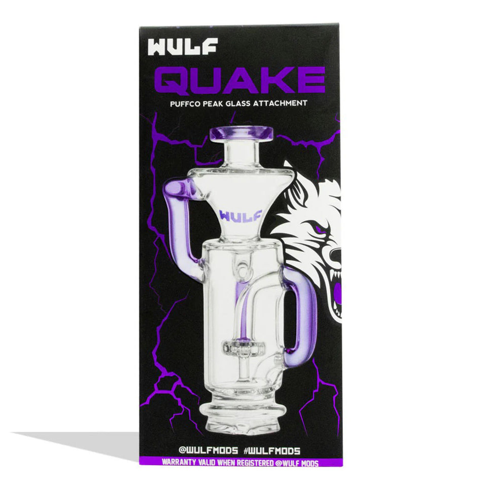 (PUFFCO) WULF GLASS PUFFCO PEAK TOP "QUAKE" - PURPLE
