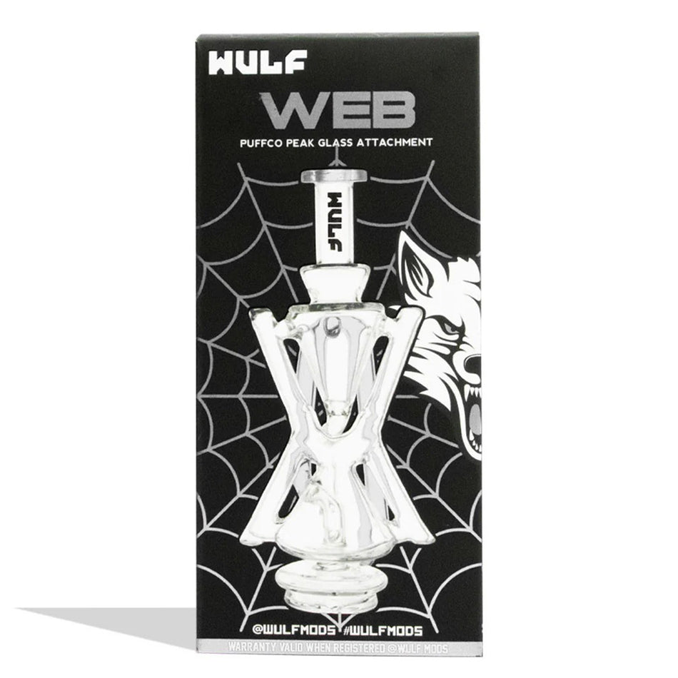 (PUFFCO) WULF GLASS PUFFCO PEAK TOP "WEB" - CLEAR