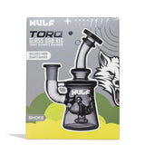 (WATER PIPE) WULF GLASS "TORQ" - SMOKE