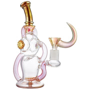 (RECYCLER) 9" GENE TRIPLE WHEEL - GOLD AMBER