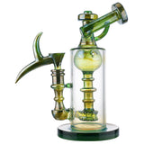 (WATER PIPE) 9" GENE TRIPLE RING PERC - GREEN