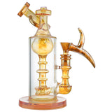 (WATER PIPE) 9" GENE TRIPLE RING PERC - PINK