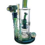 (WATER PIPE) 9" GENE PERC INSIDE PIPE - TEAL