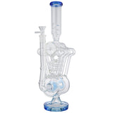 (WATER PIPE) 15.5" MULTI PERC LOOKAH STYLE - BLUE