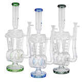 (WATER PIPE) 15.5" MULTI PERC LOOKAH STYLE - TEAL