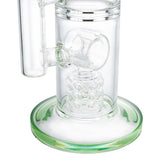 (WATER PIPE) 18" TALL SCIENTIFIC GLASS - GREEN