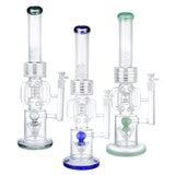 (WATER PIPE) 20" BEAKER WITH PERCS 7mm THICK - GREY