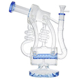 (WATER PIPE) 11" MICROSCOPE BIG DRUM LOOKAH STYLE - BLUE