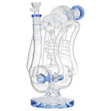 (WATER PIPE) 11" MICROSCOPE BIG DRUM LOOKAH STYLE - BLUE