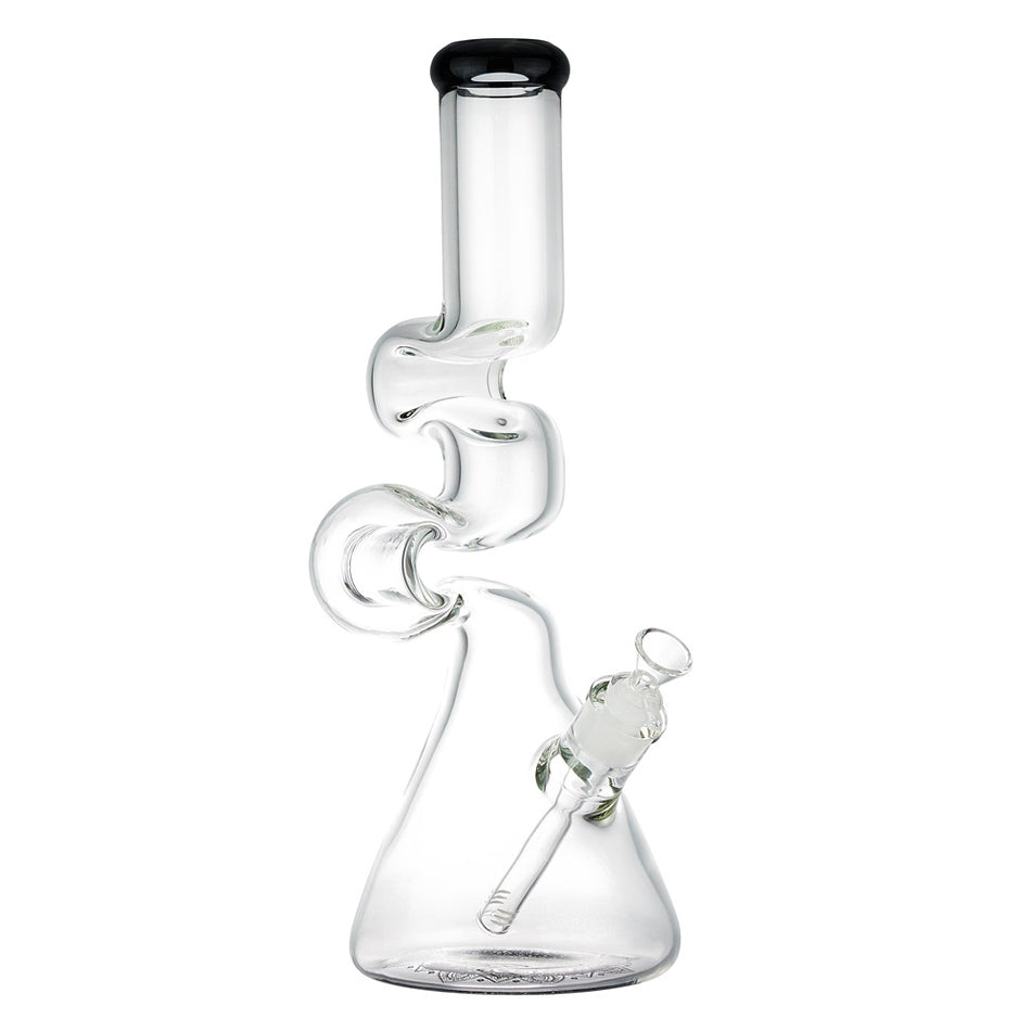 (WATER PIPE) 15" ZONG 9MM THICK - BLACK