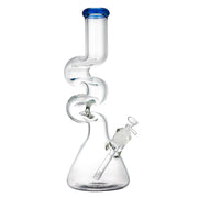 (WATER PIPE) 15" ZONG 9MM THICK - BLUE
