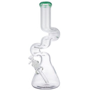 (WATER PIPE) 15" ZONG 9MM THICK - JADE DARK GREEN SGN
