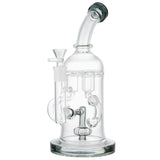 (WATER PIPE) 11" LOOKAH STYLE SCIENTIFIC TRIPLE PUMP PERC - GREY