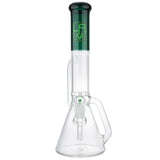 (WATER PIPE) 17" KRAVE DOUBLE HAND GRIP RECYCLING BEAKER - TEAL