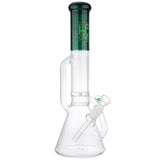 (WATER PIPE) 17" KRAVE DOUBLE HAND GRIP RECYCLING BEAKER - TEAL