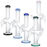 (WATER PIPE) 14" STRAIGHT ZONG 9mm THICK - BLACK