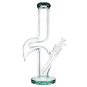 (WATER PIPE) 14" STRAIGHT ZONG 9mm THICK - DARK GREEN