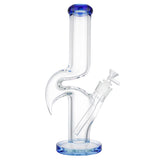 (WATER PIPE) 14" STRAIGHT ZONG 9mm THICK - BLUE