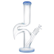 (WATER PIPE) 14" STRAIGHT ZONG 9mm THICK - JADE BLUE