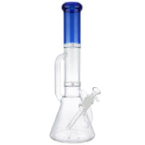 (WATER PIPE) 17" DOUBLE HAND GRIP AND PERC - BLUE