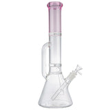 (WATER PIPE) 17" DOUBLE HAND GRIP AND PERC - PINK