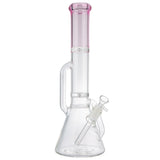 (WATER PIPE) 17" DOUBLE HAND GRIP AND PERC - PINK