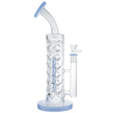 (WATER PIPE) 11.5" FINGER GRIP - MARBLE BLUE